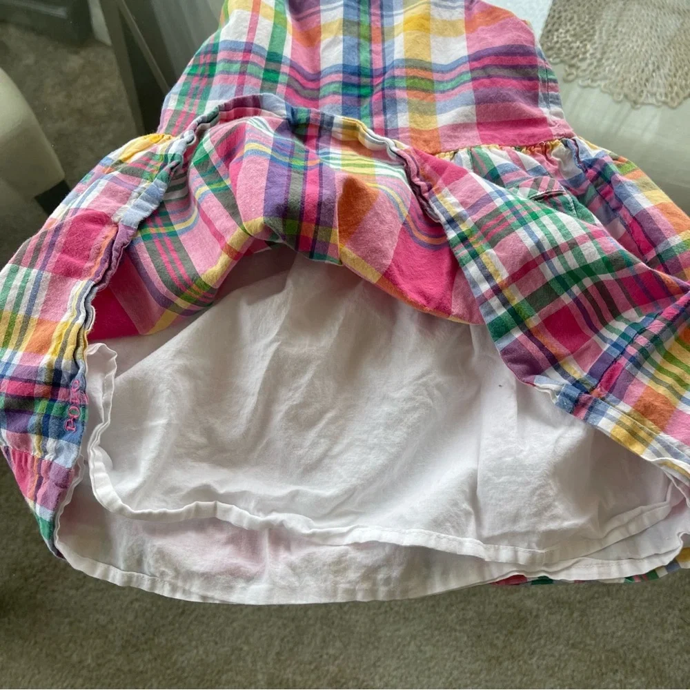 Ralph Lauren 24 Months Baby Girl Pink‎ Plaid Dress Spring Summer